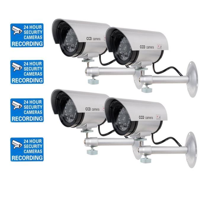 WALI Bullet Dummy Fake Surveillance Security CCTV Dome Camera Indoor Outdoor