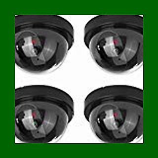 Fake Dummy Dome Camera Homes & Business Security CCTV Camer Cameras 4 Pack
