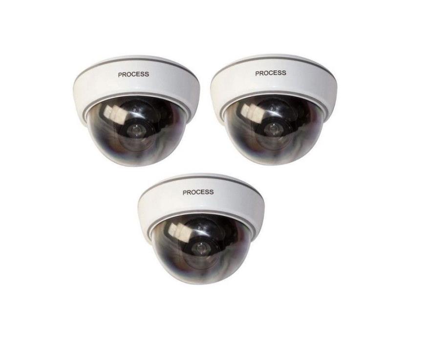 3 Pack Wireless Fake Dummy Dome Security Camera ~ New - FAST SHIPPING