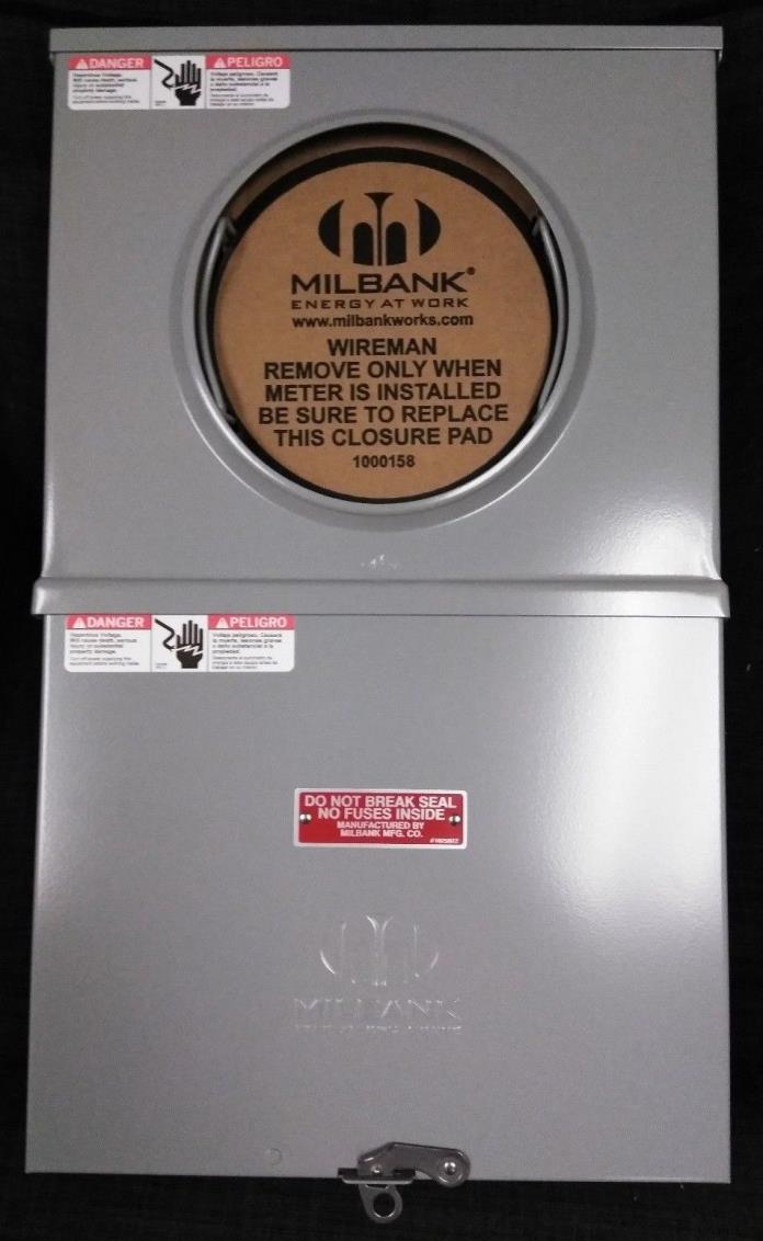 Milbank UC3423-XL Current Transformer Rated Ringless Meter Socket