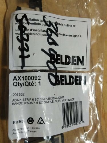 Belden AX100092 ADAP STRIP 6S SC simplex black mm