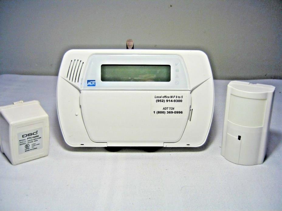 ADT WIRELESS ALARM SECURITY SYSTEM 3G2075 + DSC PTC1620U + INTRUSION UNIT