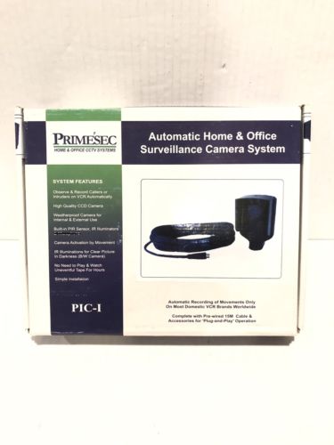 PRIMESEC HOME & OFFICE CCTV SYSTEMS PIC-I SURV CAMERA SUSTEM 1 UNIT VCR COMPATI