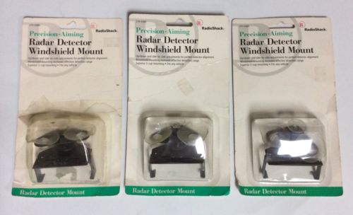 Lot Of 3 RadioShack 270-038A Precision-Aiming Radar Detector Windshield Mount