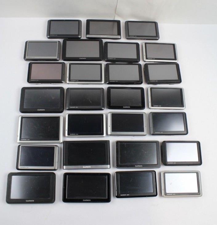 Garmin Nuvi Assorted Vehicle GPS Receivers (Lot of 27)