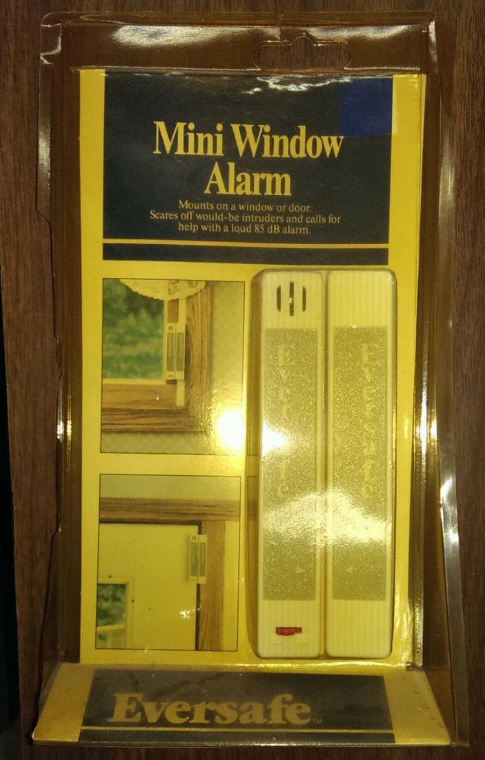 Vintage Mini Window Alarm Mounts on Window or Door 85 dB Alarm