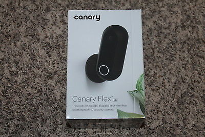 CANARY FLEX INDOOR/OUTDOOR WEATHERPROOF HD SECURITY CAMRERA BLACK BRAND NEW