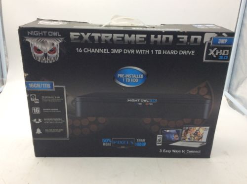 Night Owl 16-Channel Extreme HD 3.0 MP DVR Player with 1 TB Hard Drive WIFI