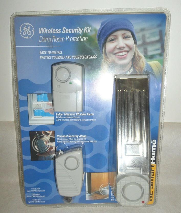 NEW! GE Personal Security Alarm Kit - Dorm - Travel - Apartment