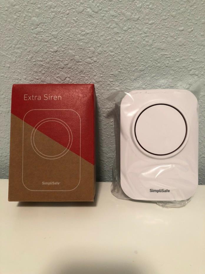 NEW 2018 Simplisafe Wireless Auxiliary Siren