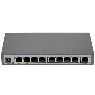 OWSOO 8 Port 100Mbps IEEE802.3af POE Switch/Injector Power over Ethernet W9W2