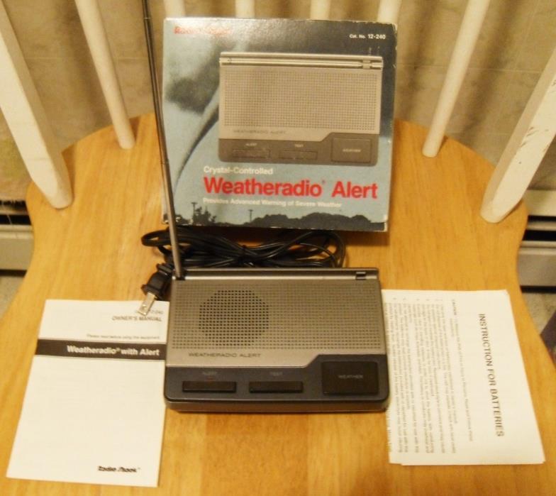 Tandy Radio Shack Weatheradio and Alert AC & Battery Backup 12-240 EUC