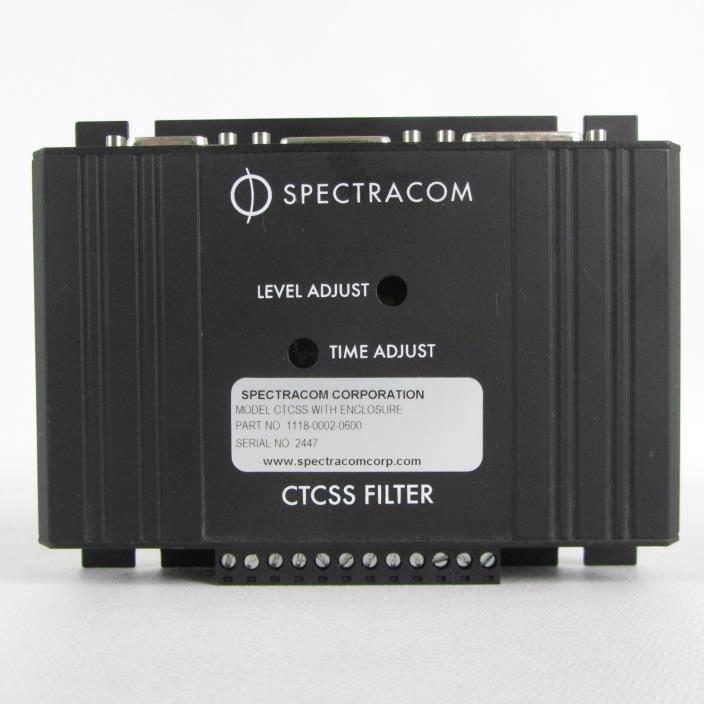 Spectracon 1118-0002-0600 CTCSS Tone Filter Assembly
