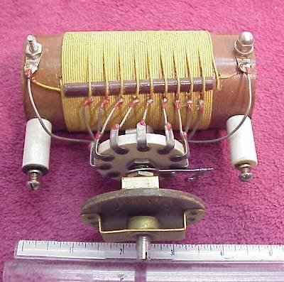 TAPED ANTENNA TUNER COIL 132uHY  9 POSITION CERAMIC SWITCH LOW FREQUENCY
