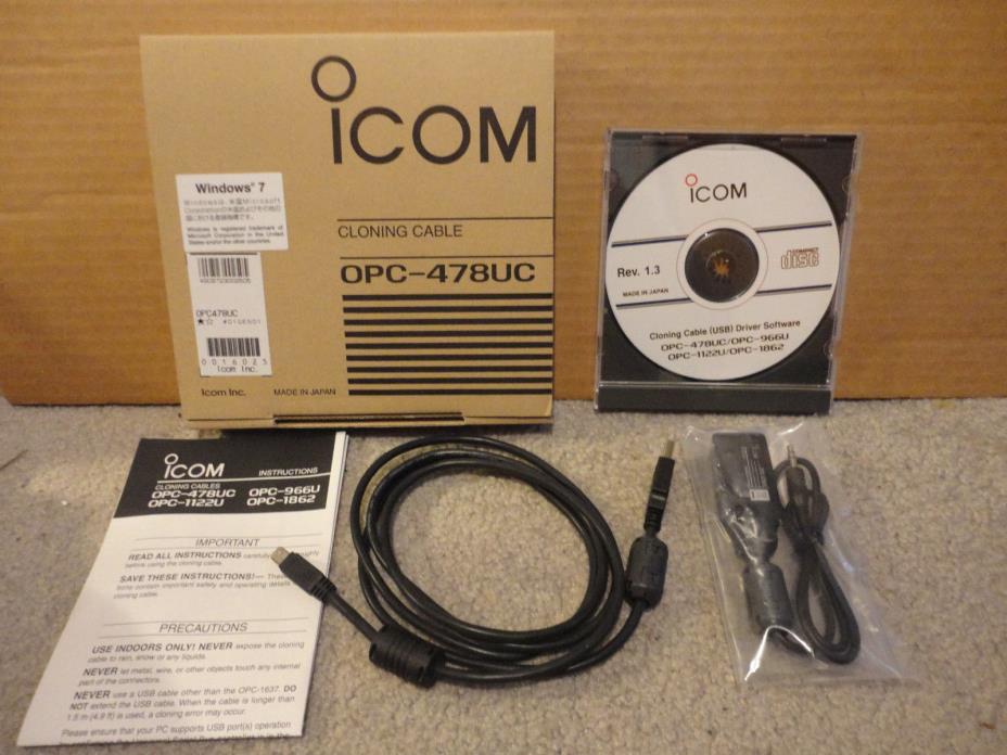ICOM OPC-478UC  ---  Programming Cable Kit  for F14 F24 F3011 & more