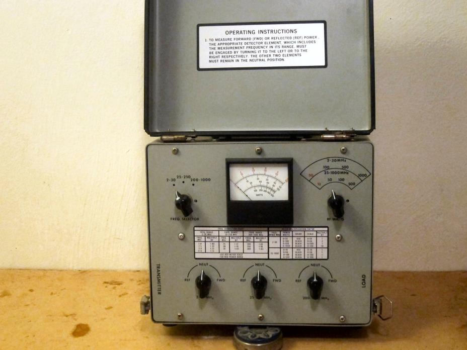 Military TS-3499/URM RF Wattmeter 2-1000mhz, 0-1000W