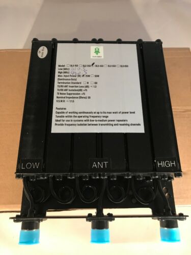 SainSonic DLX-450 25W UHF 410.500/420.500MHz N 6 Cavity Black with N connectors