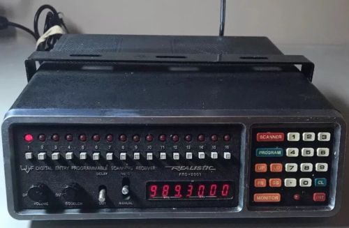 Realistic 16 Channel Scanner Receiver With Original Box And Owners Manual
