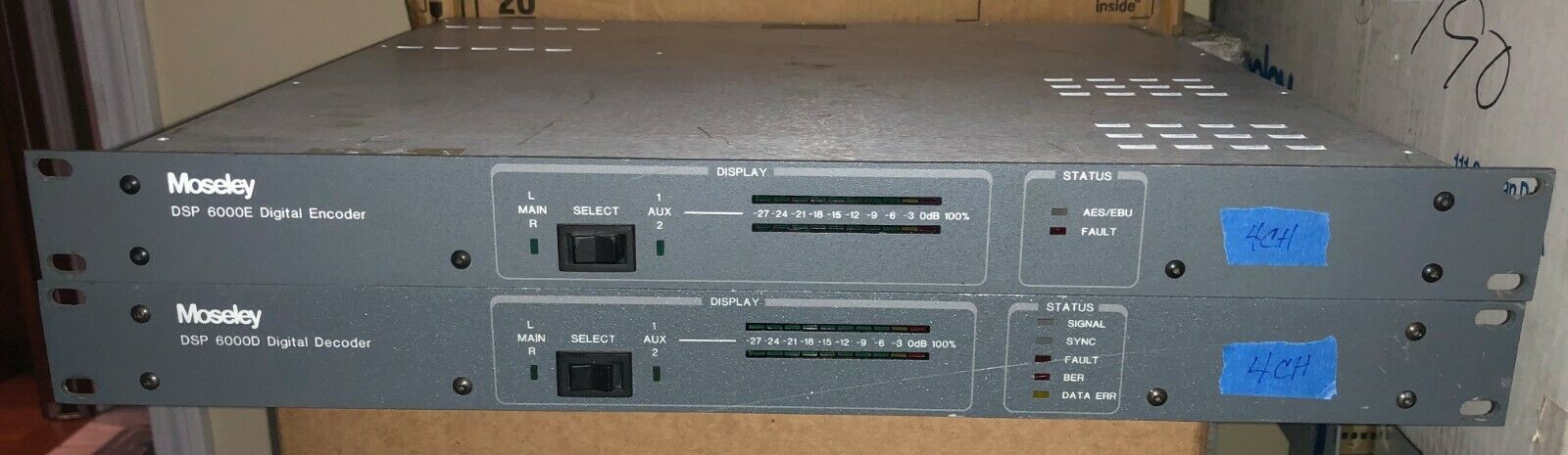 MOSELEY DSP 6000 SYSTEM 4CH ENCODER & DECODER THE HOLY GRAIL OF THE DSP'S! STL