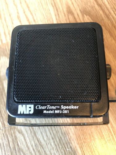 MFJ-281 Cleat Tone Speaker for Mobile Radios With Mounting Bracket & 6’ Cord