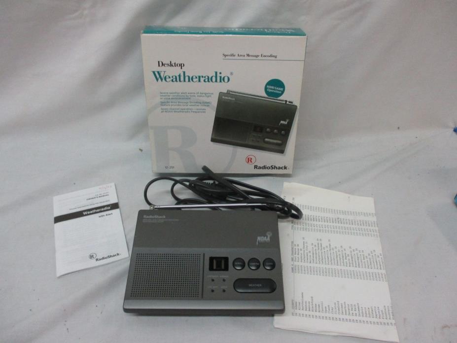 Weather Radio (12-251) NOAA 7-Channel Operation Desktop Radio Shack