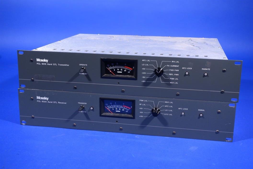 Moseley PCL 6010 6020 Broadcast Aural STL Transmitter / Receiver Set
