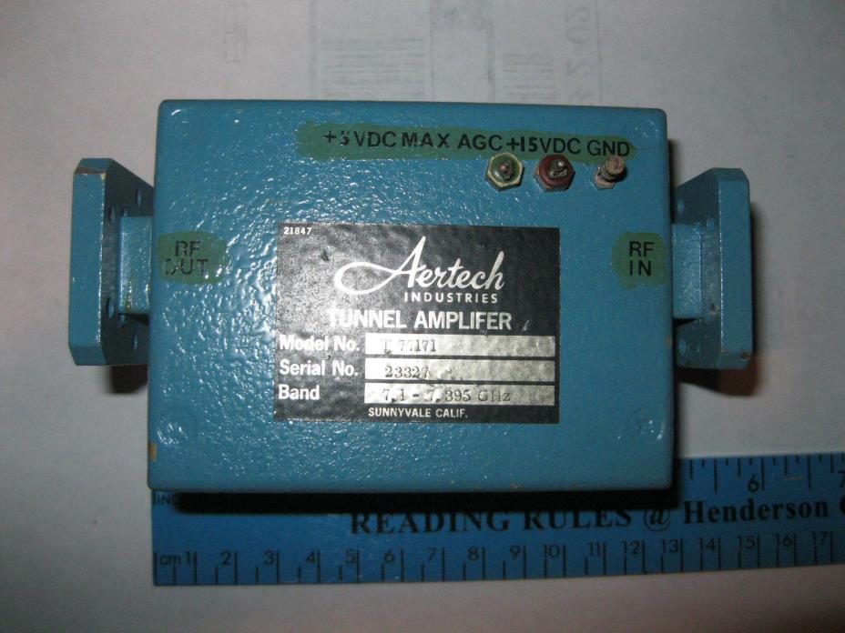 Radar and Microwave Waveguide Tunnel Diode Receiver Amplifier
