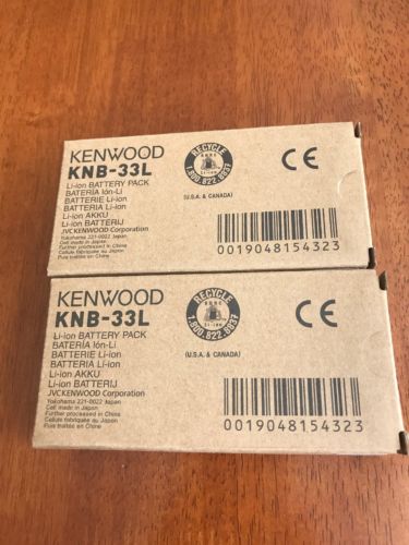 2x 2000mAh KNB-33L Li-Ion Two-Way Radio Battery for KENWOOD TK-2180 TK-3180
