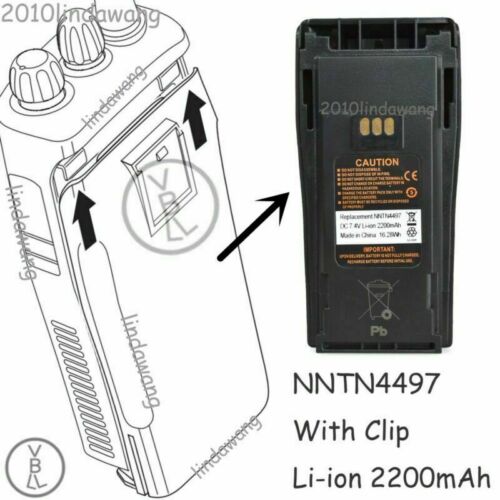 NNTN4497 Battery For Motorola PR400 EP450 GP3688 CP200 CP140 Portable Radio