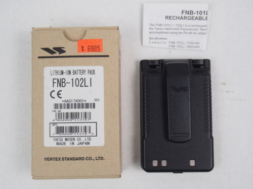 GENUINE Yaesu FNB-101LI Lithium Ion Battery Pack for VX-8DR VX-8 FT1DR etc.