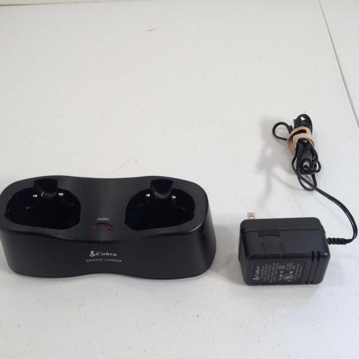 Cobra Two Way Radio Dual GA-CR Charging Dock and AC Adaptor 12 VDC No Radios