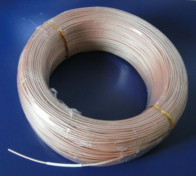 RG316, 200ft, 500ft, 700ft,50ohm, Single Shielded Coax Cable with Tan FEP Jacket