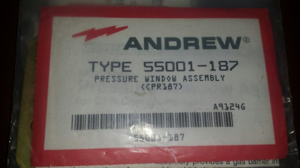 Andrew Commscope 55001-187 Pressure Window Assembly NEW!