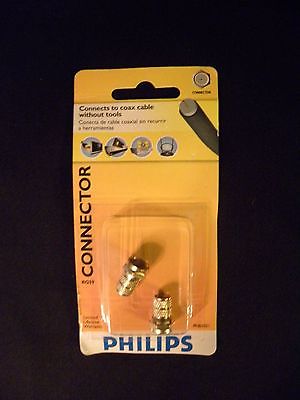Philips RG59 Model PH61021 - F Connectors Twist-On 2pk