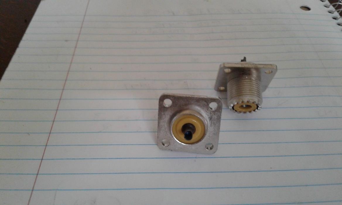 2- (NEW)  SO239  FOR PL259 CB OR HAM RADIO