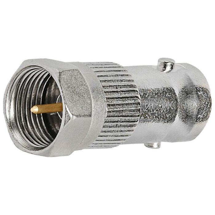 BNC Female Jack to F Type Male Plug Coax Coaxial Cable Adapter Connector TV