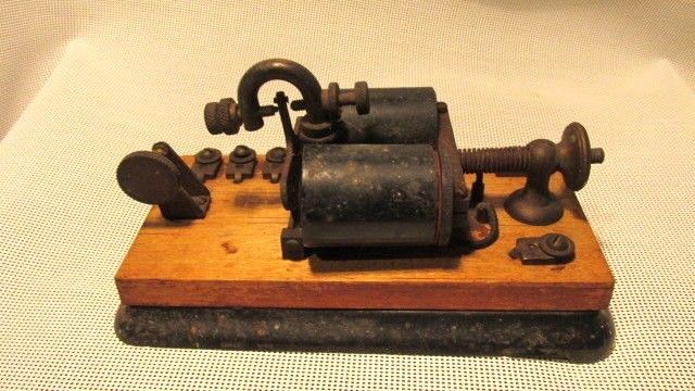 Antique Western Union Telegraph Relay on metal base