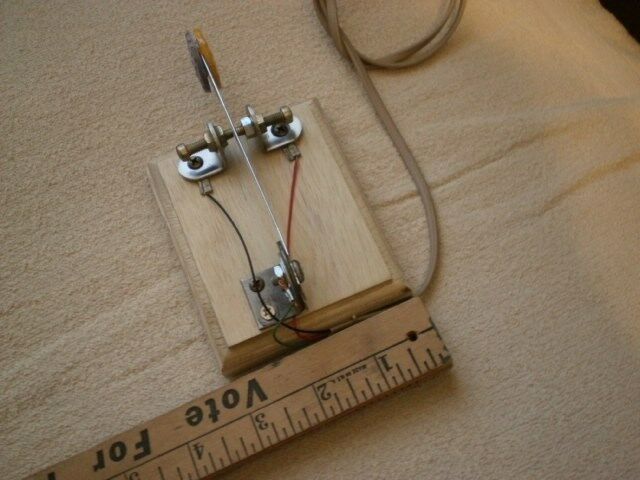 Used homemade MORSE CODE Cootie/Sidewinder  KEY for cw hf/ham/radio/telegraph