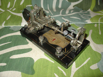 1926 Vibroplex Original No. 1 Bug 796 Fulton St NY SN 99432 Black Cast Base