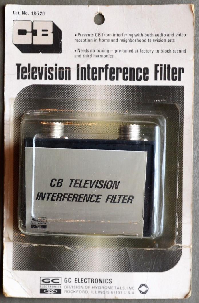 VTG NOS GC Electronics 18-720 CB HAM Radio TV Television Interference Filter