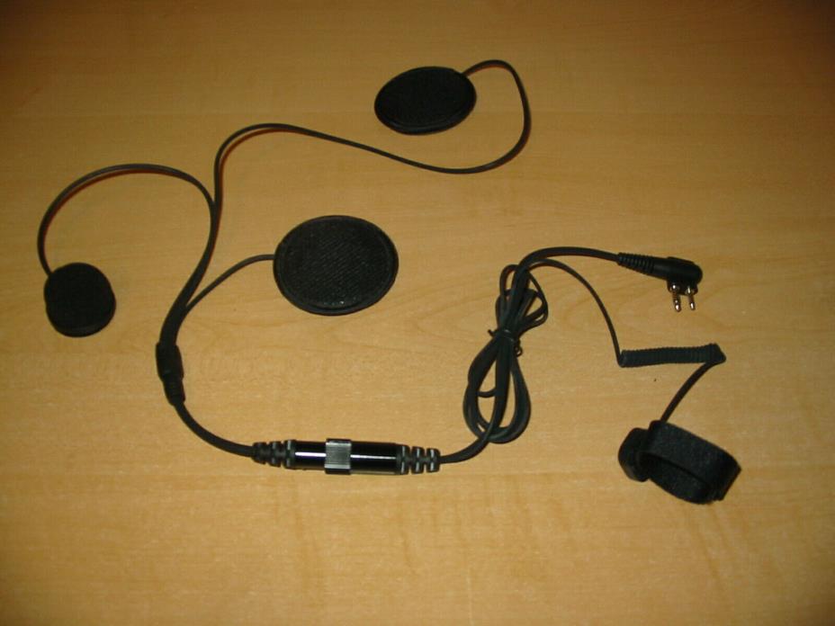 Motorcycle/Snowmobile Helmet Headset with PTT Switch...NEW