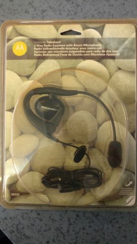 Motorola 56320 Talkabout 2 way radio earpiece with boom microphone, new in pkg