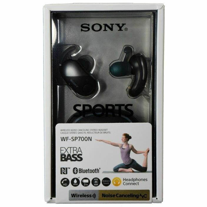 NEW Sony WF-SP700N Sports Extra Bass Wireless Noise Canceling Stereo Headsets