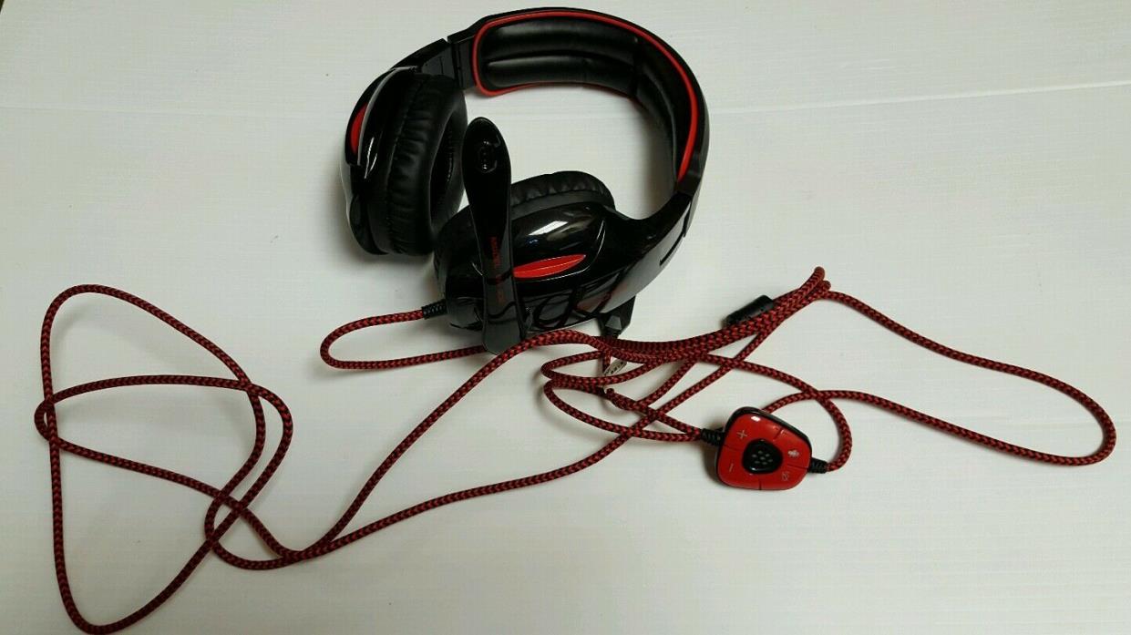 SADES SA-902 Gaming Headset Black and Red with Microphone