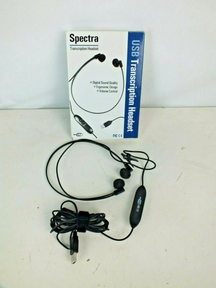 Spectra USB Transcription Headset (SP-USB) with Volume Control