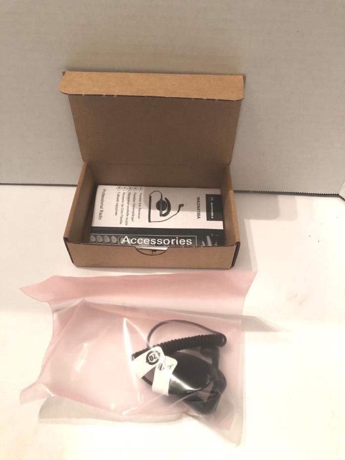 Motorola WADN4190B Radio Flexible Ear Receiver w/Right Angle 3.5mm Plug NEW