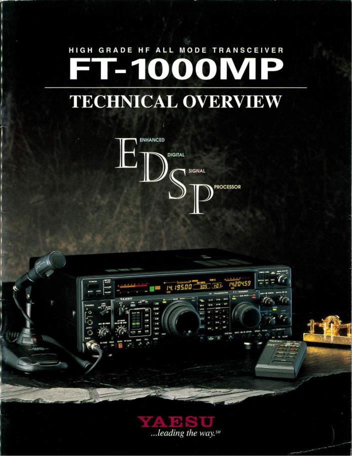 YAESU FT-1000MP HIGH GRADE HF ALL MODE TRANSCEIVER 46PAG SPECIFICATIONS OPTIONS
