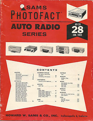 # AR 28 SAMS MANUAL 1965 Allstate Automatic Continental Ford Gibbs Merc Mopar