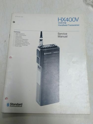 service manual for hx400v Vhf/fm handheld transceiver