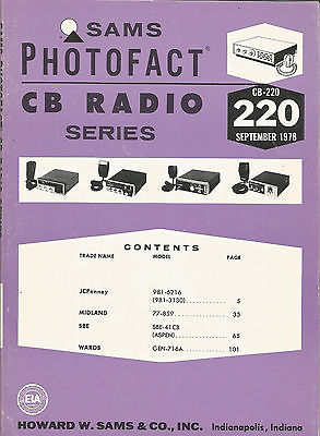 # CB  220   SAMS MANUAL   1978   JCPenney   Midland   SBE   Wards